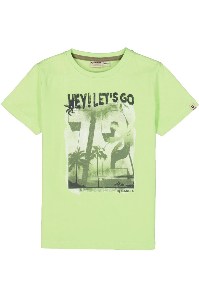 GARCIA - T-shirt vert + 72 en kaki