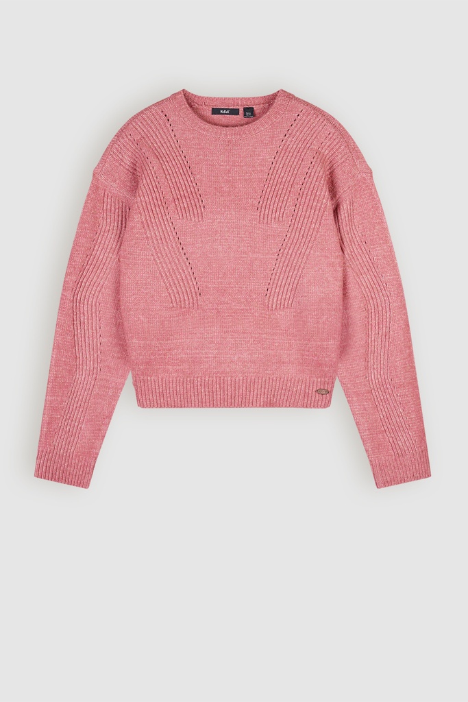 NOBELL - Pull fin vieux rose fonçé