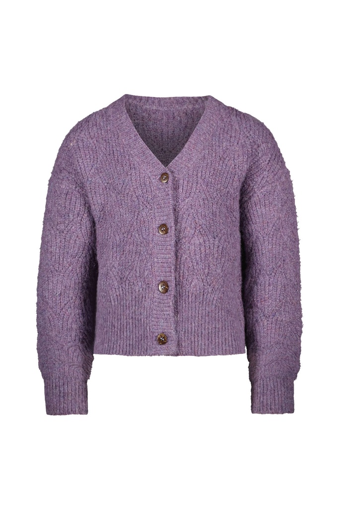 LIKE FLO - Cardigan mauve