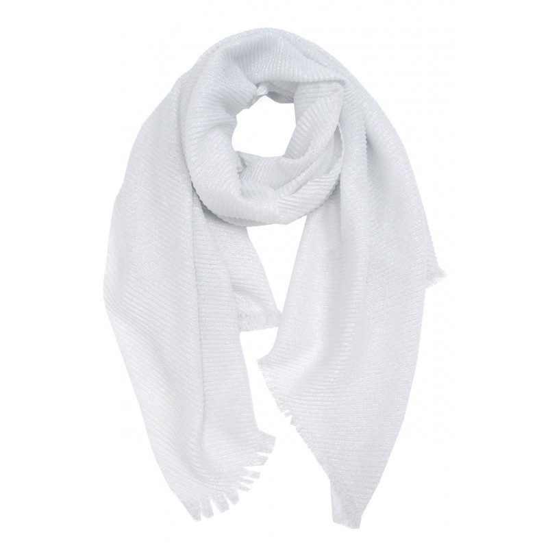 ACCESS - Foulard blanc argénté