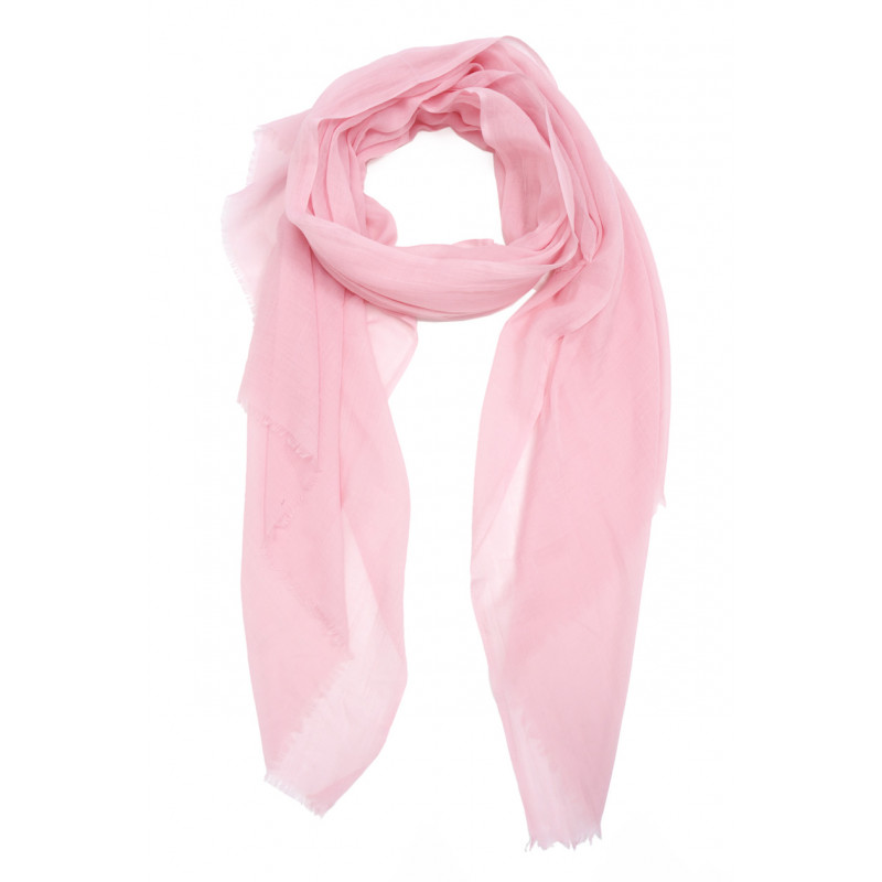 ACCESS - Foulard uni rose pâle