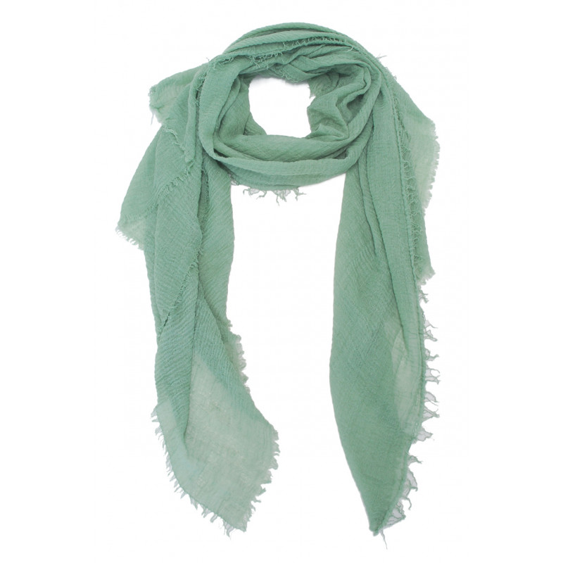 ACCESS - Foulard uni kaki clair