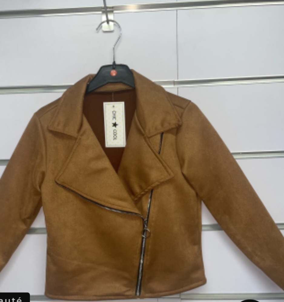 CHIC COOL - Veste suédine camel