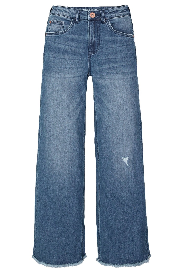 GARCIA - Jeans large bleu avec franche