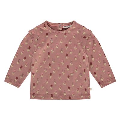 BABYFACE - T-shirt LM vieux rose + fleurs