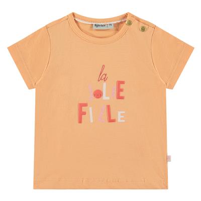 BABYFACE - T-shirt orange "LA JOLIE FILLE"