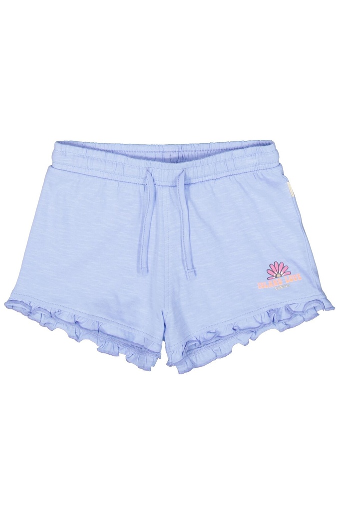 GARCIA - Short bleu/mauve + fleur