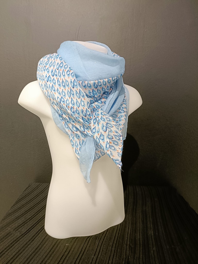 TIMES NACH - Foulard bleu ciel