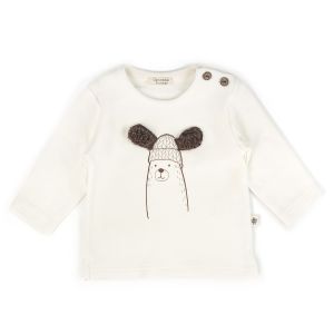 [C58205-1/35] COCODEE - T-shirt écru LM + ours