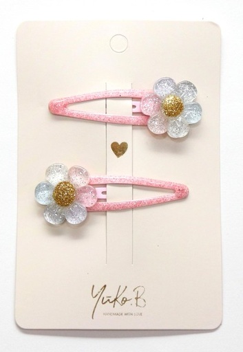 [YB500190] YUKO - Barrettes Daisies