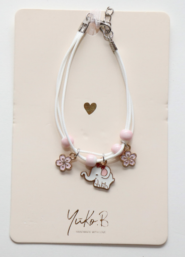 [YK500195] YUKO - Bracelet Cordon Little Elephant