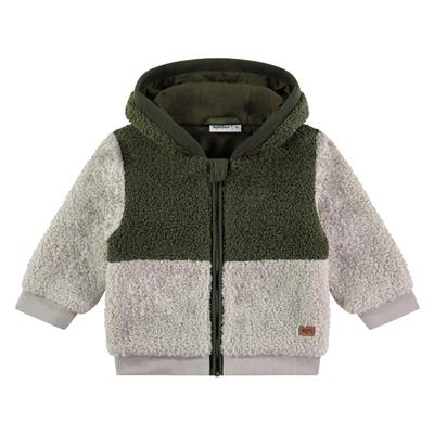 BABYFACE - Manteau  kaki et beige teddy