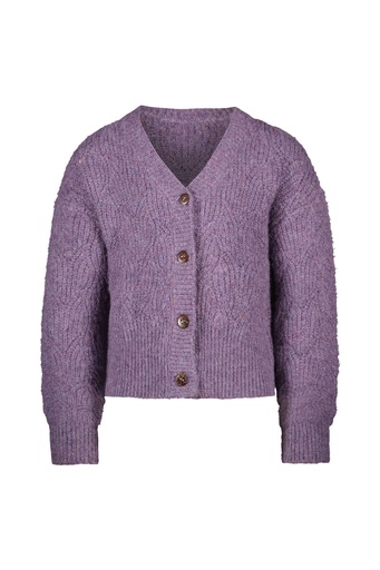 [F408-5302] LIKE FLO - Cardigan mauve