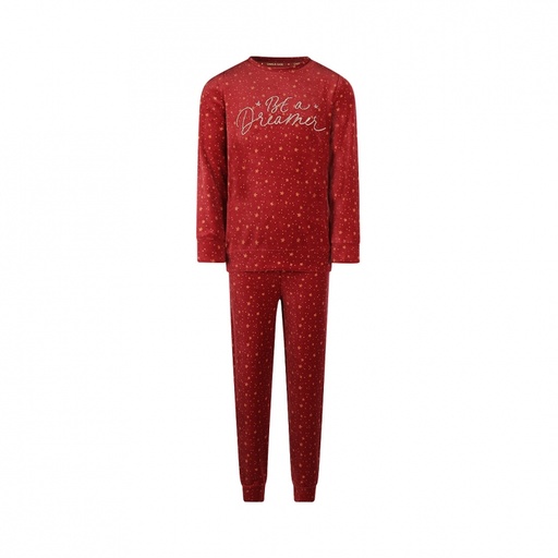 [Q53011-41] CHARLIE CHOE - Pyjama grenat "BE A DREAMER"