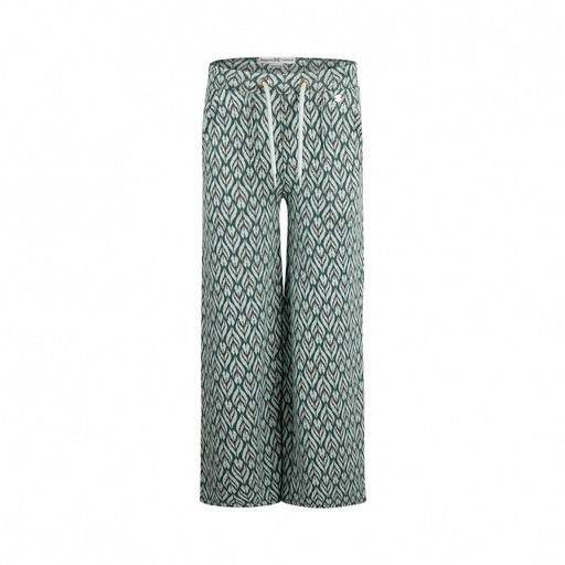 [Q52957-37] KOKO NOKO - Pantalon écru et vert