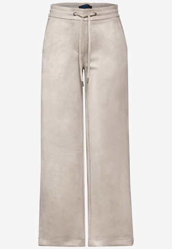 [378300-16134] CECIL - Pantalon large beige en daim