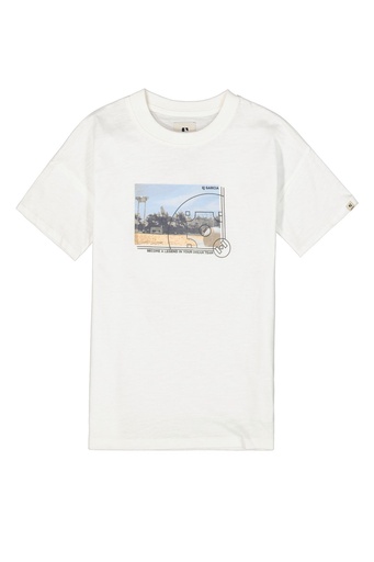 [M43405-53] GARCIA - T-shirt blanc MC + paysage