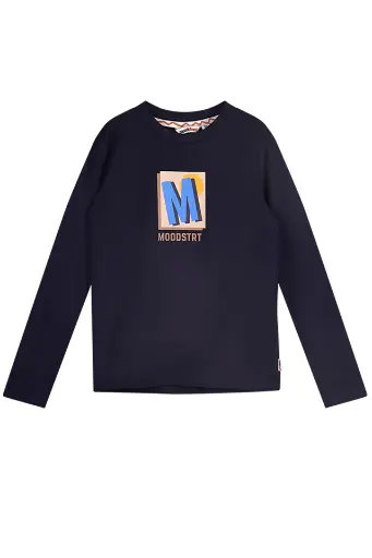 [M408-6410-170] MOODSTREET - T-shirt bleu marine