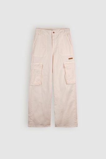 NOBELL - Pantalon écru large + poches